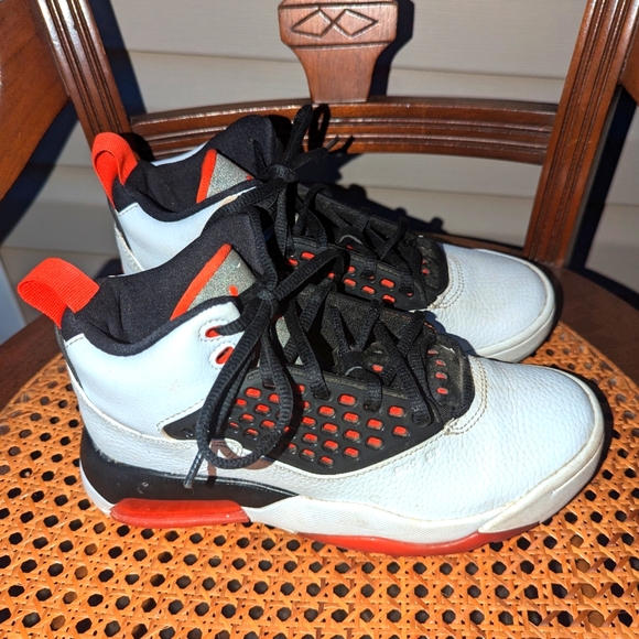 Nike -Air Jordan Kids' Black and Red Athletic Shoes